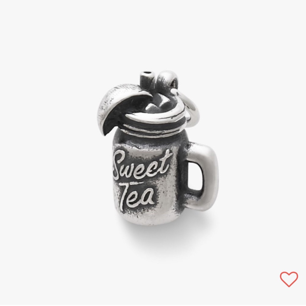 James Avery Sweet Tea Sterling Silver Charm (cut loop)